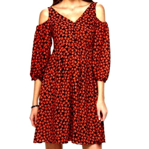 Disney Alice Through the Looking Glass Dress Large Hearts Red Black - Picture 1 of 11